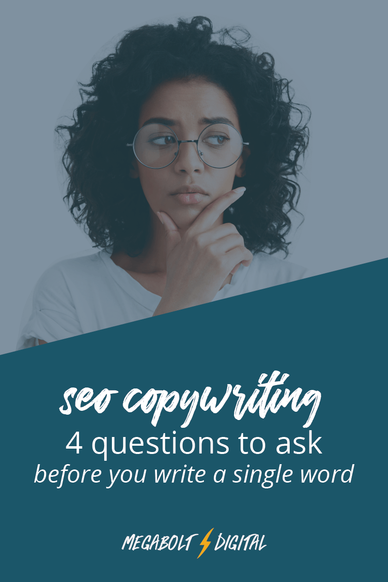 Before you write your next blog post, ask yourself these 4 SEO Copywriting questions to help your content get found on Google & turn your new readers into loyal customers. 