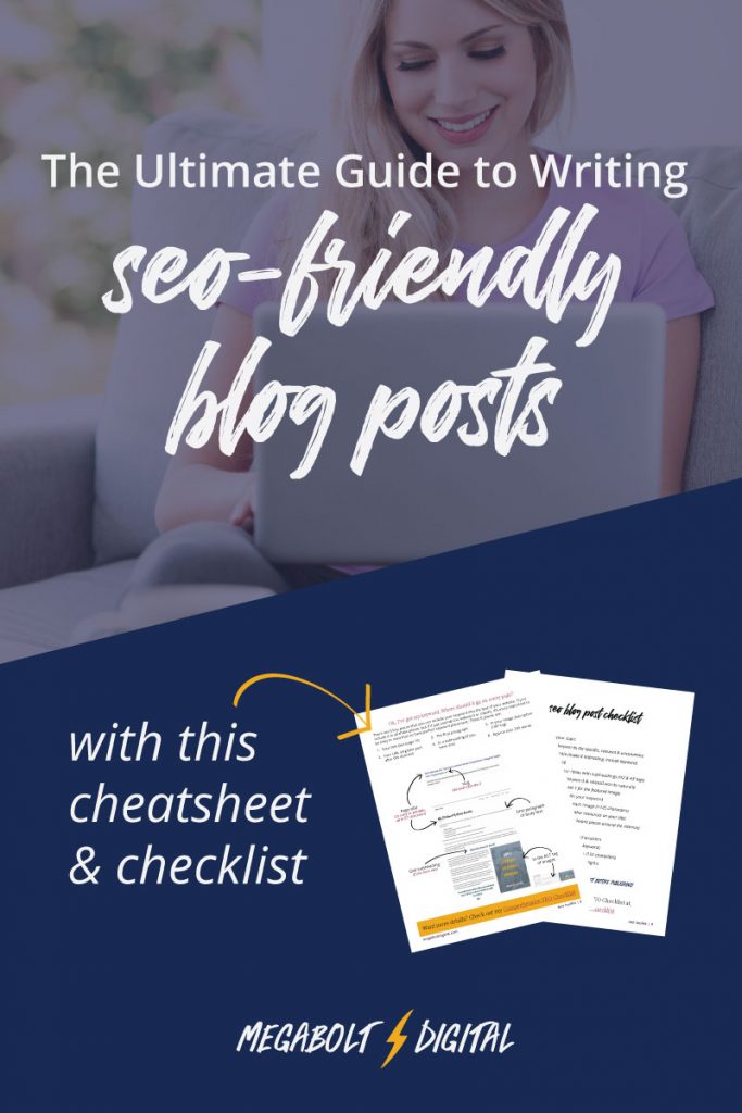 Write SEO-friendly blog posts with a free SEO checklist and cheatsheet