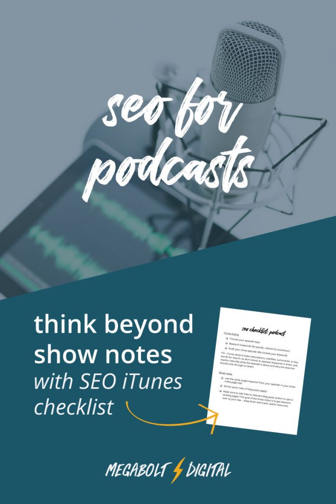 Show notes probably won’t show up in search results. But! They can still improve the overall SEO for your entire site (and turn listeners into buyers).