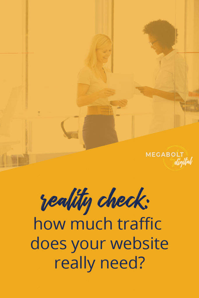 Most service-based businesses don't need to do all the marketing to be successful. In fact, trying to get a ton of traffic can be a big distraction. #truthbomb
