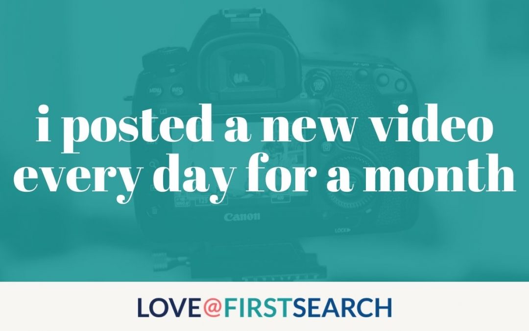 we published 30 videos in 30 days to youtube & instagram: here’s what happened!